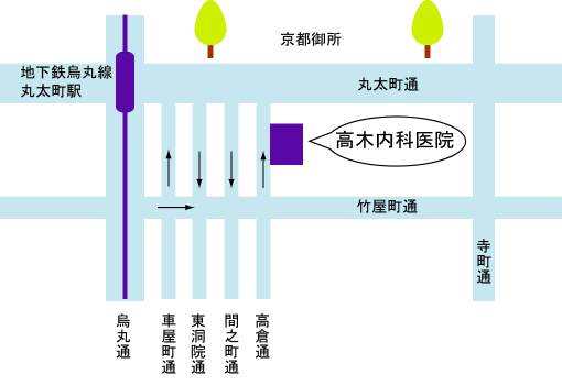 高木内科医院　地図